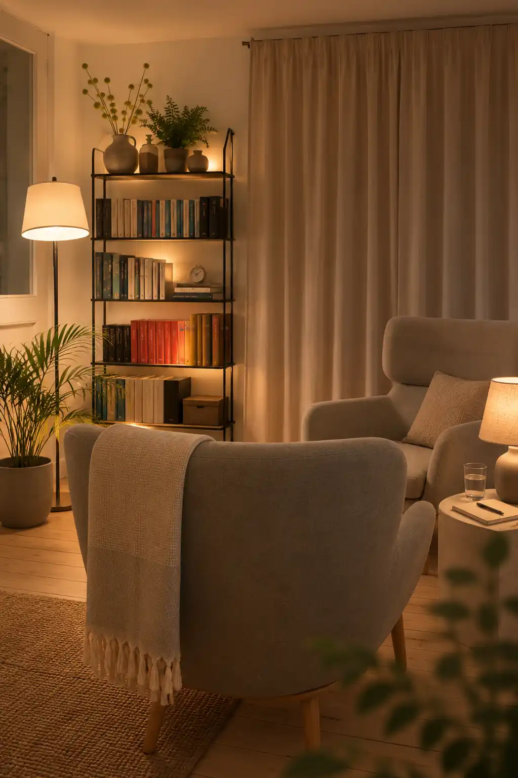 Praxisraum für die tiefenpsychologisch fundierte Psychotherapie mit Sitzgelegenheiten